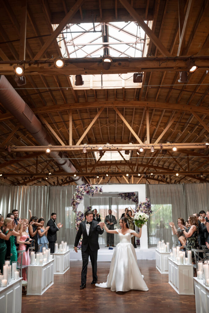 Wedding Ceremony Tips couple walking down the aisle