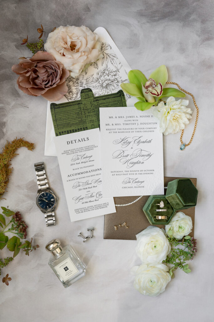 Laughing Owl Press Flatlay with invitations 