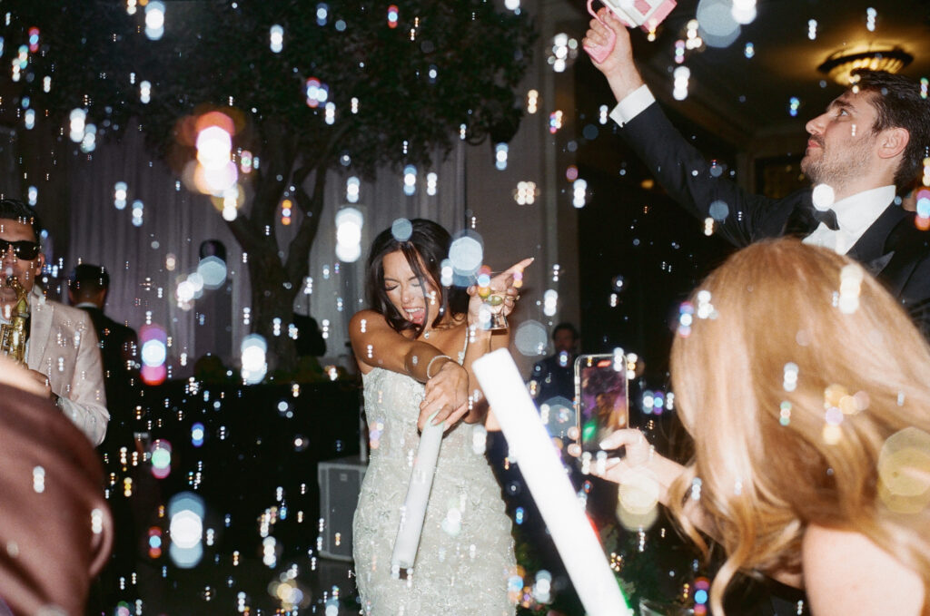 Bride on the dance floor at The Exchange in Chicago