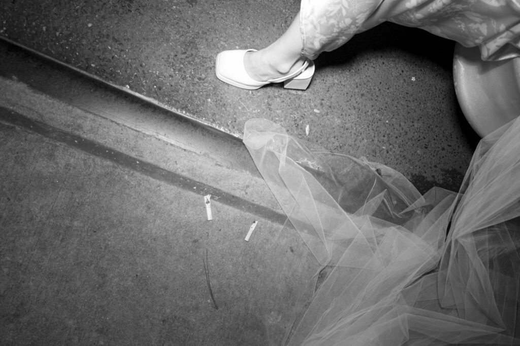 Brooklyn editorial engagement session edgy fashion engagement photos NYC