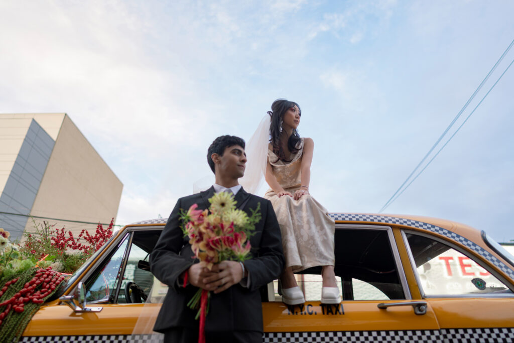 Brooklyn editorial engagement session sunset portraits Brooklyn editorial style